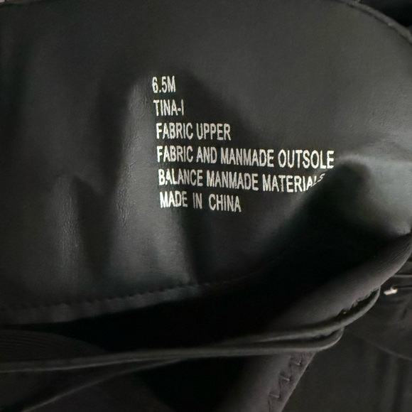 Black Lace-Up Knee High Boots | Faux Suede | Size 6.5 - Picture 2 of 4